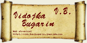 Vidojka Bugarin vizit kartica